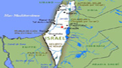 Mapa de Israel, superficie y poblacin